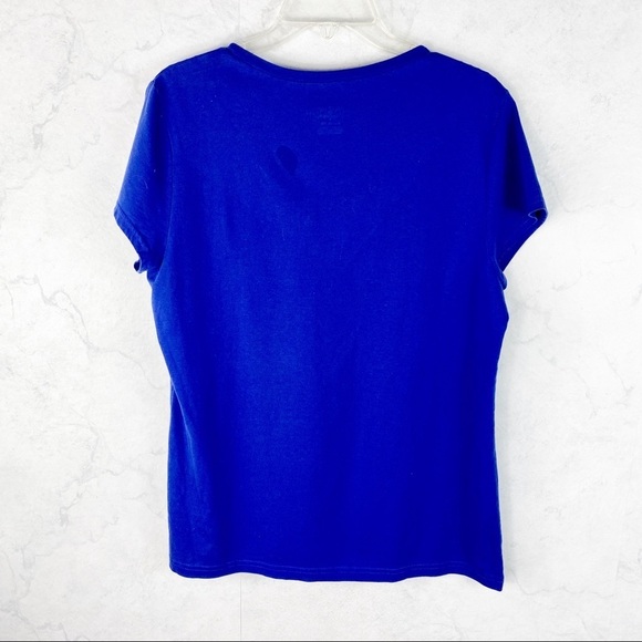 [TH] Blue V-Neck Logo Tee - Picture 2 of 2